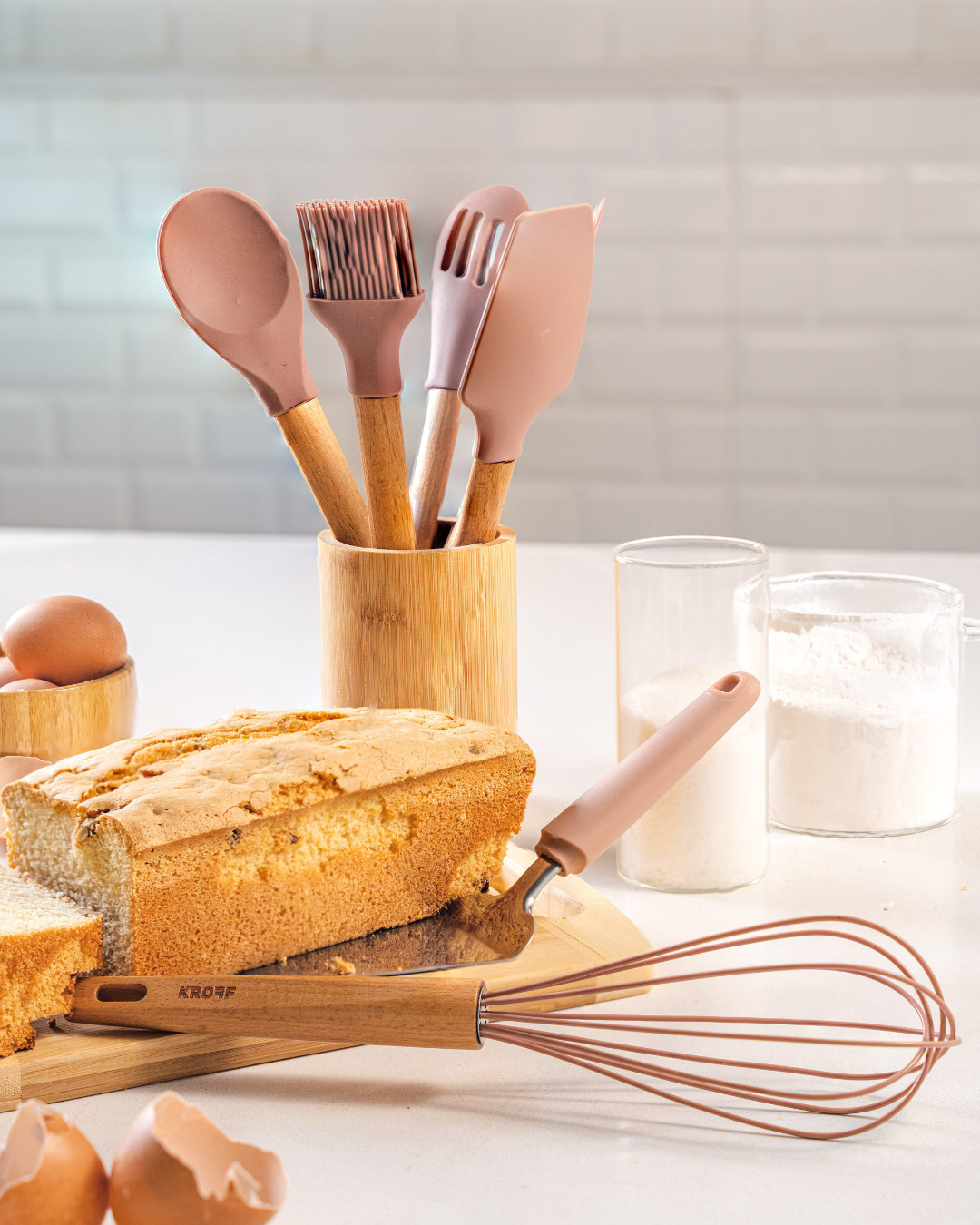 مجموعه ملاعق طبخ سليكون مكونه من (6 قطع) - S/6 SILICONE UTENSIL SET