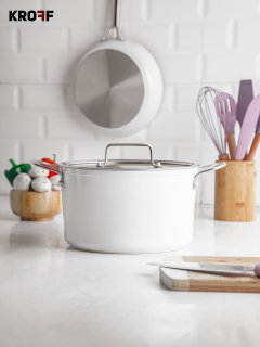 قدر لون بيجي 26 سم – BENTLE PRO CASSEROLE W/LID 26cm