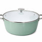 [EME25-0520] CASSEROLE W/GLASS LID 20 - قدر سيراميك كروف اخضر قياس 20 سم