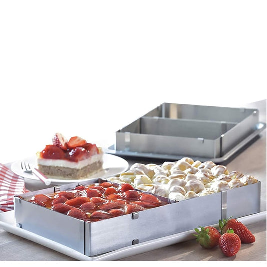 قالب كيك قابل للتعديل Rectangle Adjustable Cake Mold