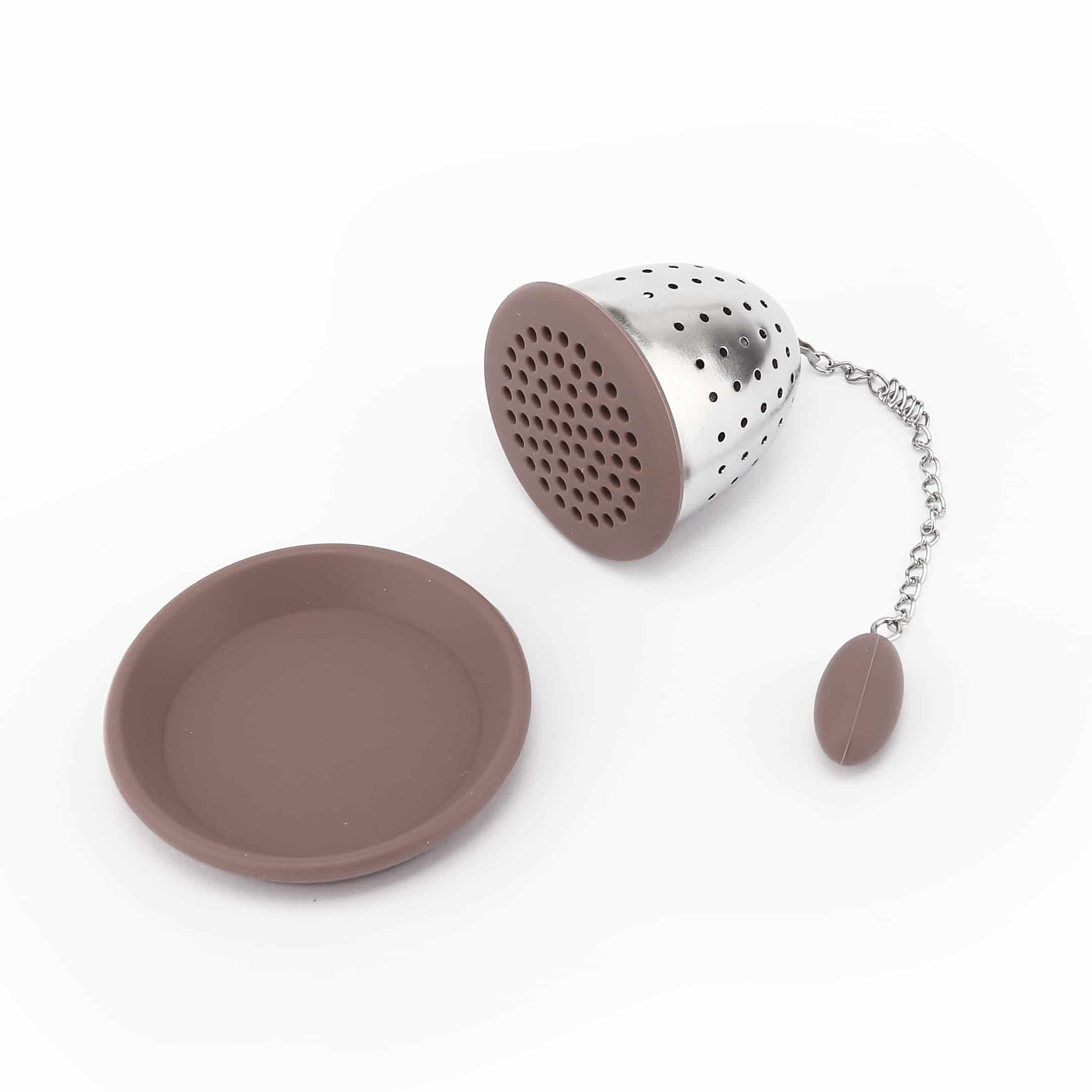 مصفاه شاي -TEA INFUSER WITH DRIPPING SAUCER