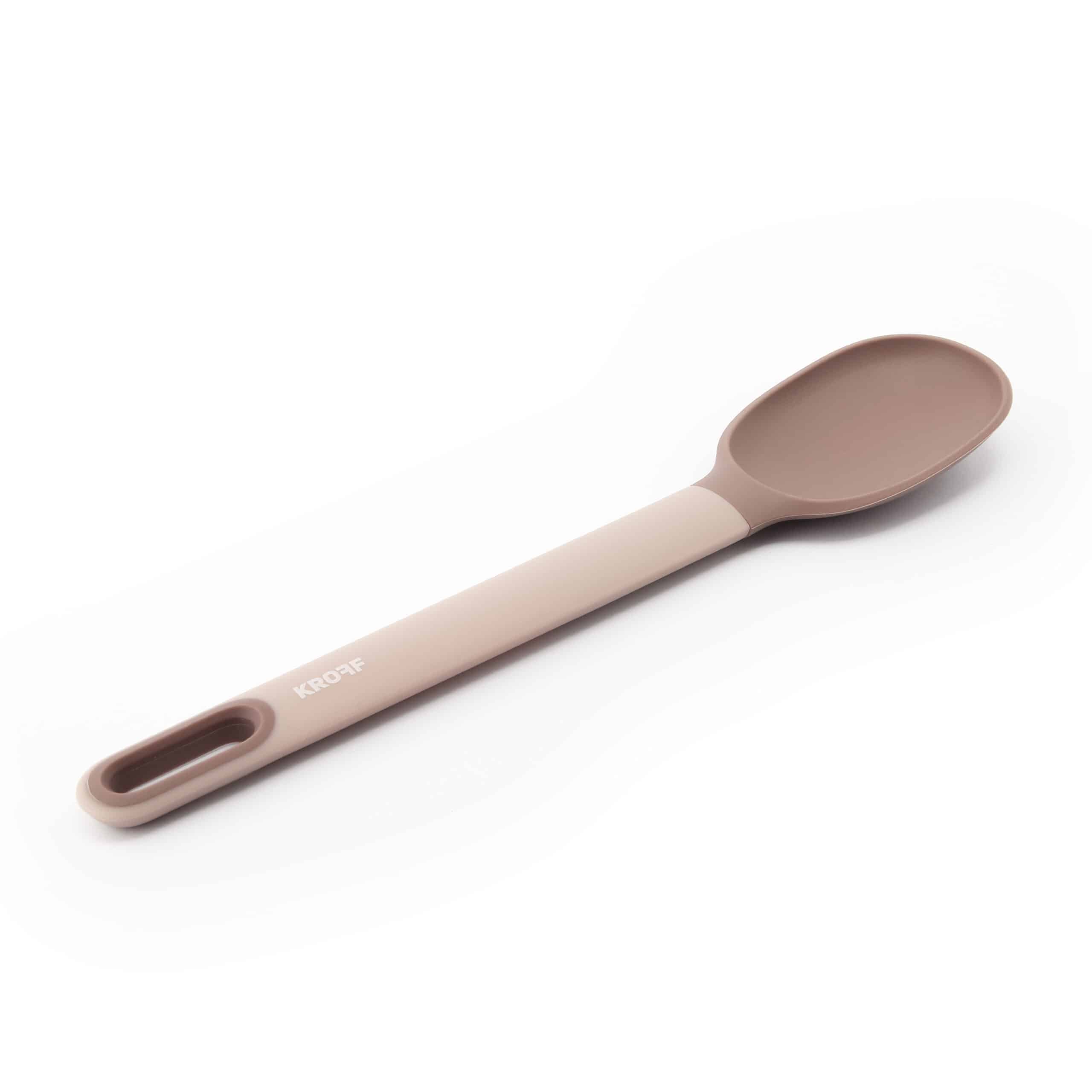 ملعقه سيليكون بيضوي يده بلاستك - SILICONE SPOON