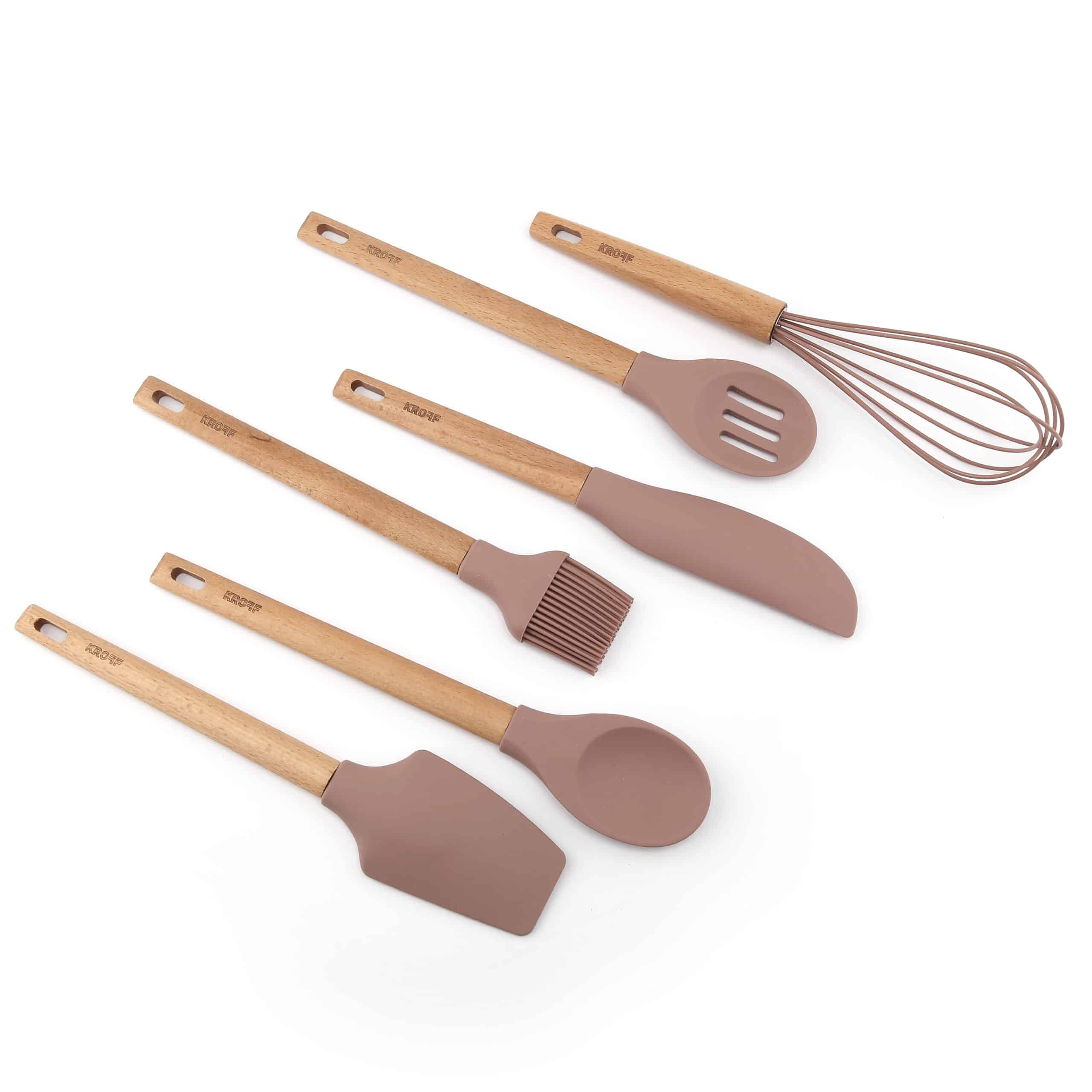 مجموعه ملاعق طبخ سليكون مكونه من (6 قطع) - S/6 SILICONE UTENSIL SET