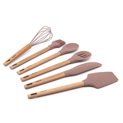 مجموعه ملاعق طبخ سليكون مكونه من (6 قطع) - S/6 SILICONE UTENSIL SET