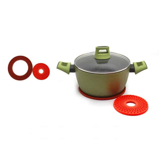 سيت قاعدة سيليكون Silicone Pot Stand 2 Pcs Set